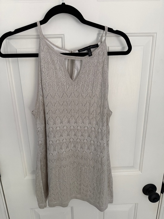 White House Black Market Dresses & Skirts - White House Black Market Strapless Knit Shell Dress in Light Taupe